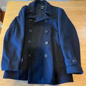 J. Crew Men's Dark Blue Peacoat